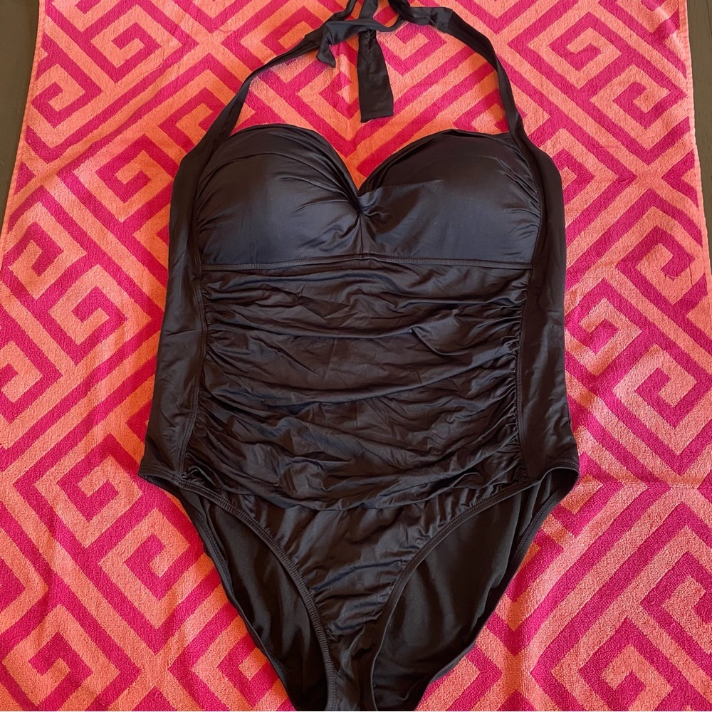 BOGO* Liz Claiborne Plus Size halter one piece swim